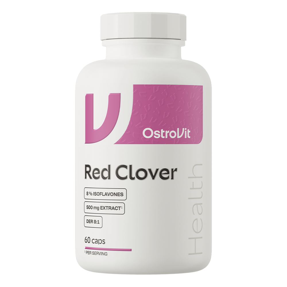 OstroVit Pharma Vöröshere 500 mg, 60 kapszula, Red Clover, elülső csomagolás