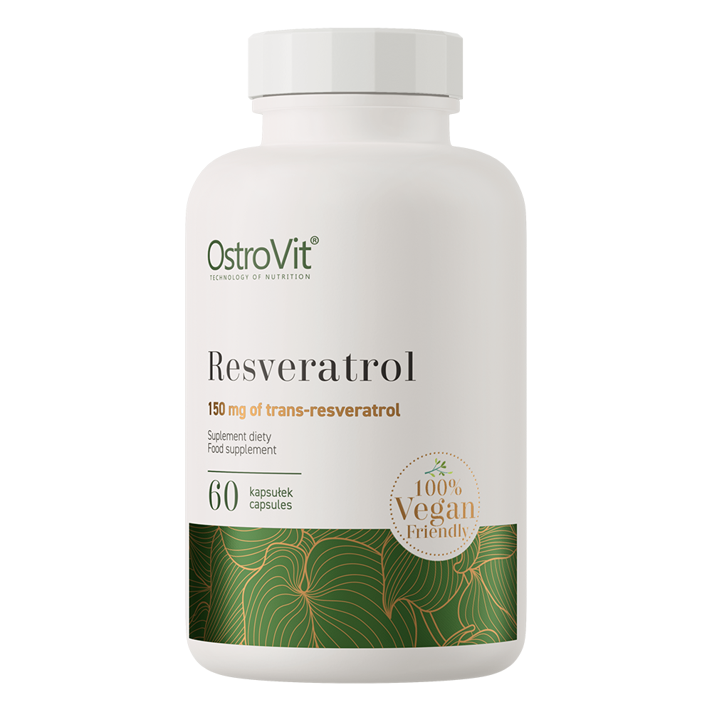 OstroVit Resveratrol 125 mg, 60 kapszula, elülső csomagolás