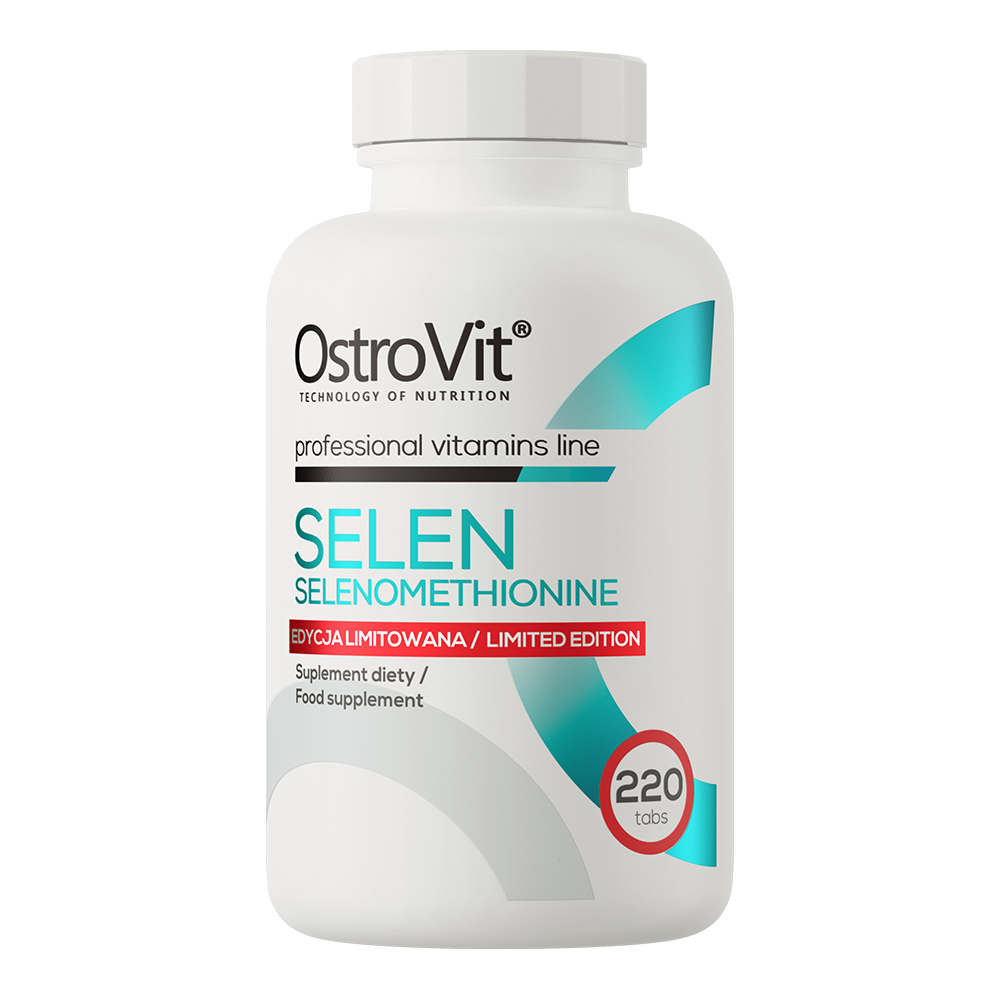 OstroVit Szelén szerves 200 µg, 220 tabletta, Selenium, elülső csomagolás