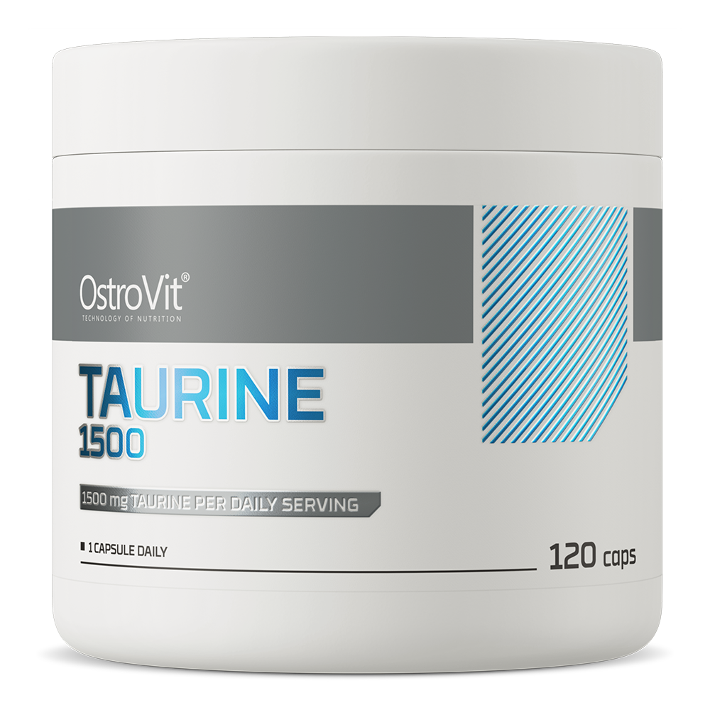 OstroVit Taurin 1500 mg, 120 kapszula, Taurine, elülső csomagolás