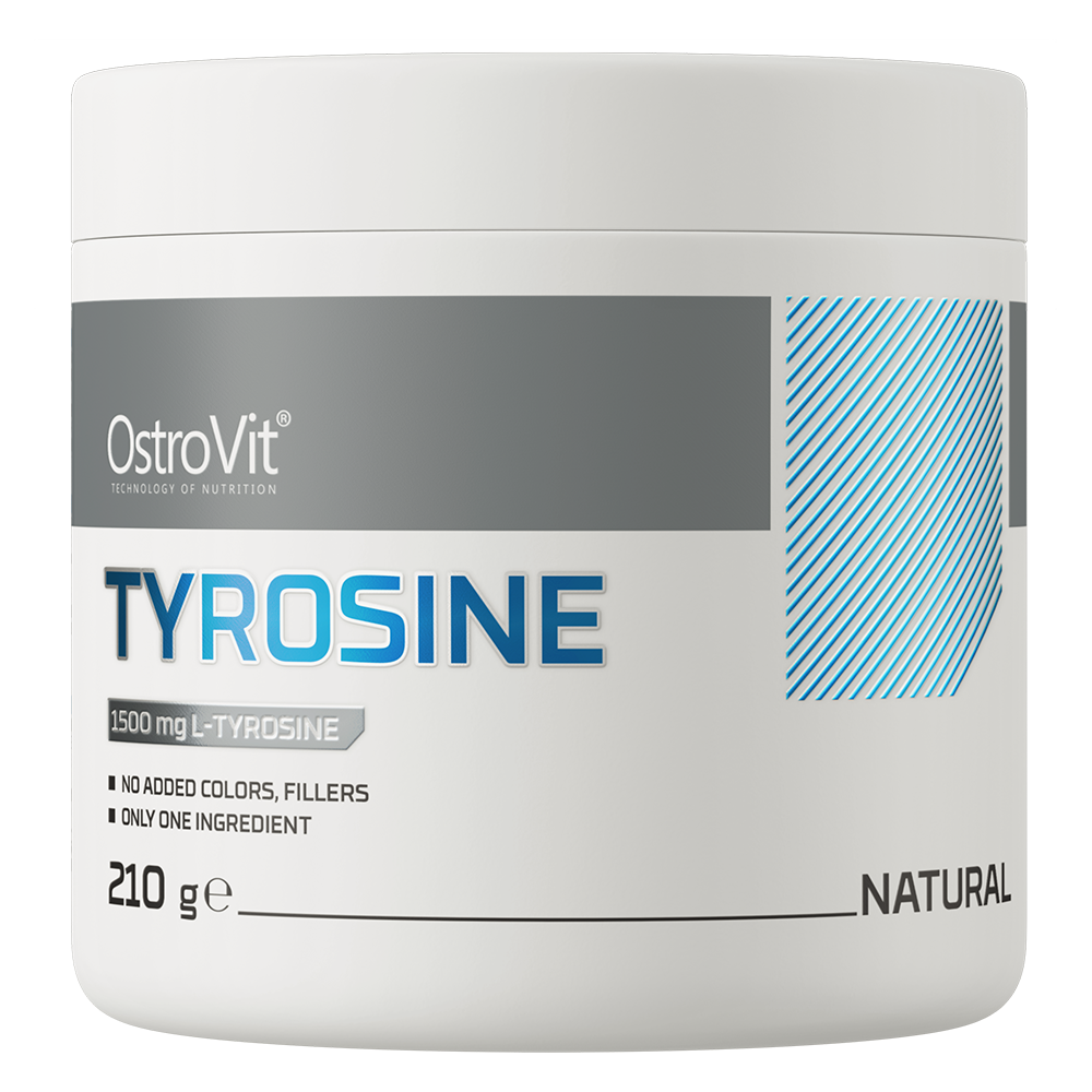 OstroVit L-tirozin por, 210 g, Tyrosine, elülső csomagolás