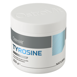 OstroVit L-tirozin por, 210 g, Tyrosine, hátoldali címke és termékinformációk