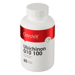 OstroVit Koenzim Q10 100 mg, 60 lágyzselatin kapszula, Ubiquinone, hátoldali címke és termékinformációk