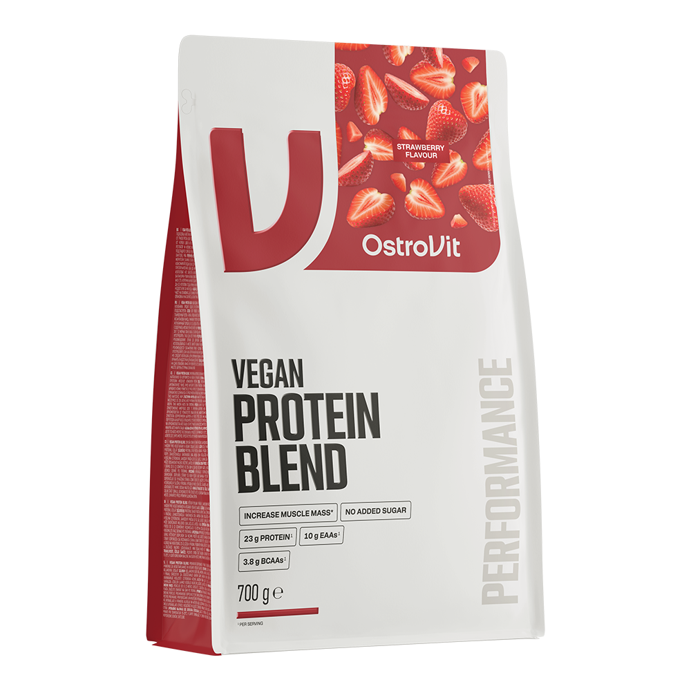 OstroVit - Vegan Protein Blend - Vegán fehérje -  Eper - 700 g