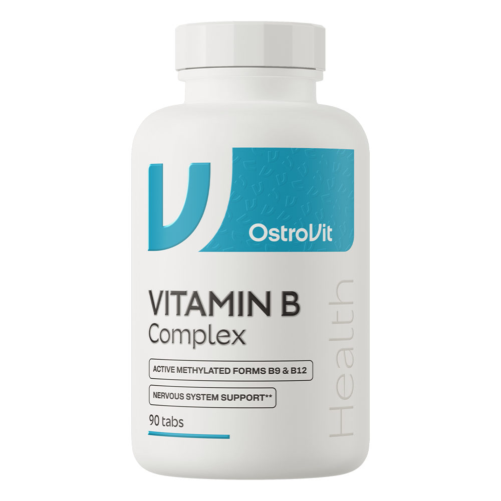 OstroVit B-vitamin komplex, 90 tabletta, B-Vitamin Complex, elülső csomagolás