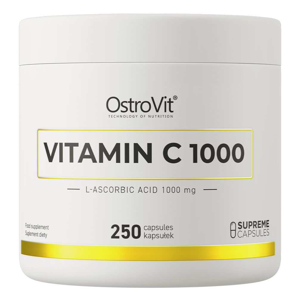 OstroVit C-vitamin 1000 mg, 250 kapszula, Vitamin C, elülső csomagolás
