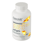 OstroVit D3-vitamin 2000 NE, 60 lágyzselatin kapszula, Vitamin D3, hátoldali címke és termékinformációk
