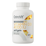 OstroVit D3-vitamin 4000 NE, 120 lágyzselatin kapszula, Vitamin D3, elülső csomagolás