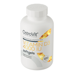 OstroVit D3-vitamin 4000 NE, 120 lágyzselatin kapszula, Vitamin D3, hátoldali címke és termékinformációk