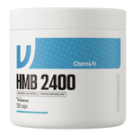 OstroVit HMB 2400 mg + B6, 120 kapszula, Beta-Hydroxy-Beta-Methylbutyrate, elülső csomagolás