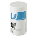 OstroVit HMB 2400 mg + B6, 240 kapszula, Beta-Hydroxy-Beta-Methylbutyrate, hátoldali címke és termékinformációk