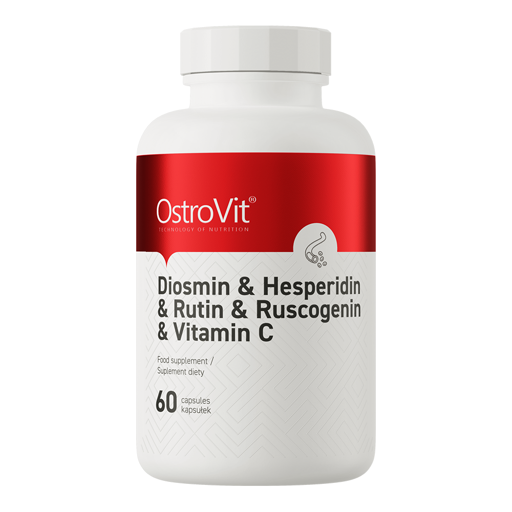 OstroVit Diozmin + Heszperidin + Rutin + Ruszkogenin + C-vitamin, 60 kapszula, elülső csomagolás