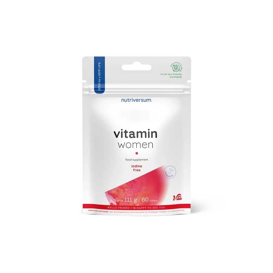 Nutriversum – Női multivitamin – Jódmentes - 60 tabletta