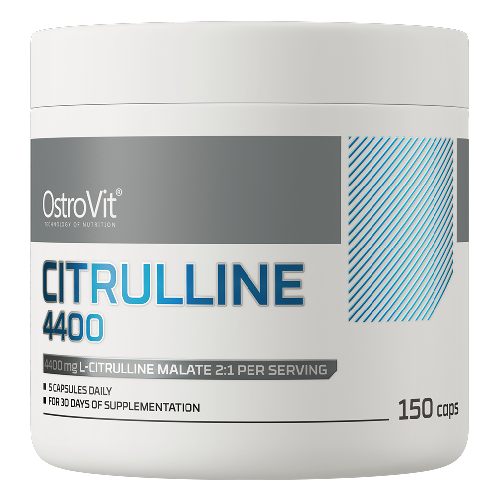 OstroVit L-citrullin-malát 4400 mg, 120 kapszula, L-Citrulline Malate, elülső csomagolás