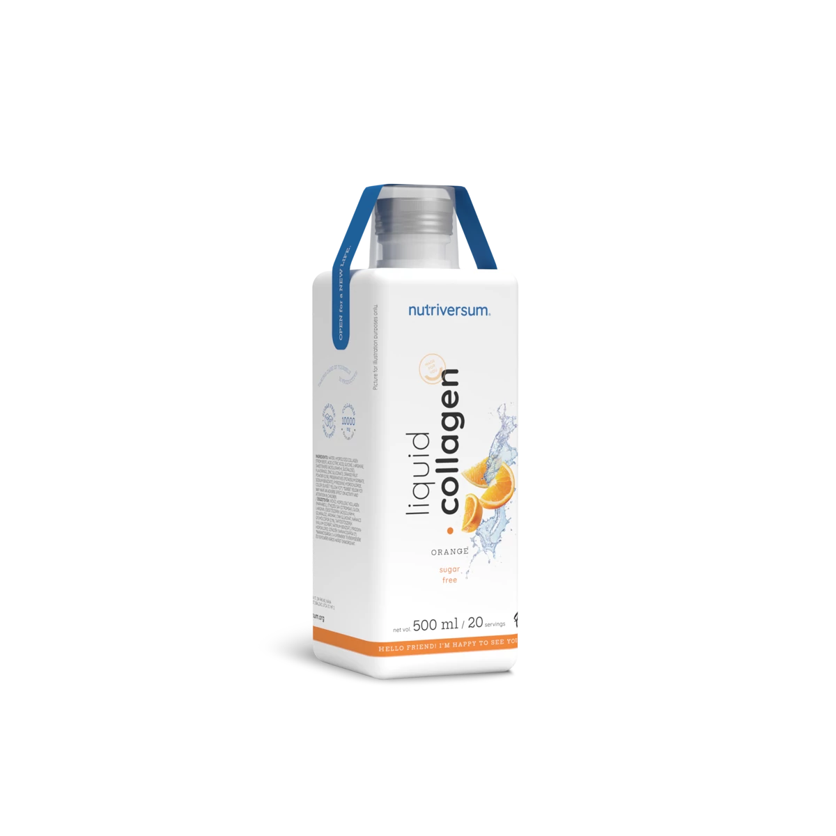 Nutriversum - Liquid Collagen Sugar Free kollagén ital - Narancs – 500 ml — Nutrio.hu