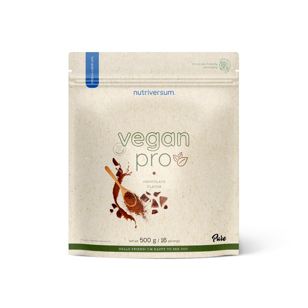 Nutriversum - Vegan Protein - Vegán Fehérje - Csokoládé - 500g
