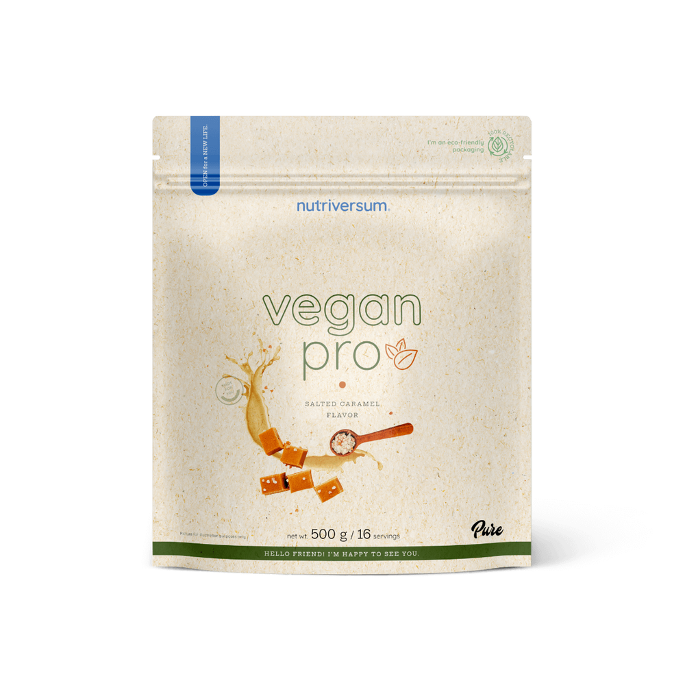 Nutriversum - Vegan Protein - Vegán Fehérje - Sós karamella - 500g