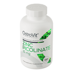 OstroVit Cink-pikolinát 15 mg, 150 tabletta, Zinc Picolinate, hátoldali címke és termékinformációk