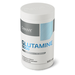 OstroVit L-glutamin 5000 mg, 300 kapszula, L-Glutamine, hátoldali címke és termékinformációk