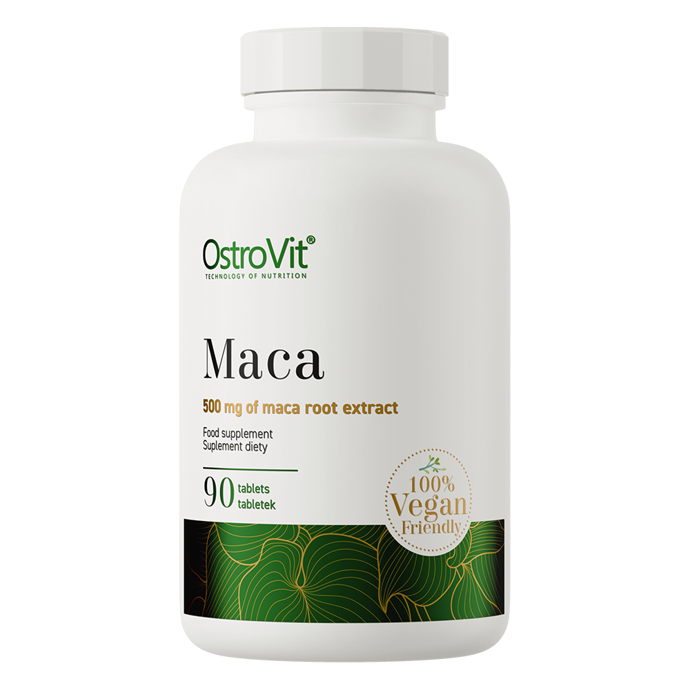 OstroVit Maca gyökér 500 mg vegán, 90 tabletta, elülső csomagolás
