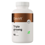 OstroVit Tripla ginzeng kivonat vegán, 90 kapszula, Triple Ginseng, elülső csomagolás