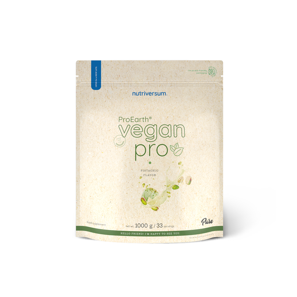 Nutriversum - Vegan Pro ProEarth® vegán fehérjepor - Pisztácia – 1000 g